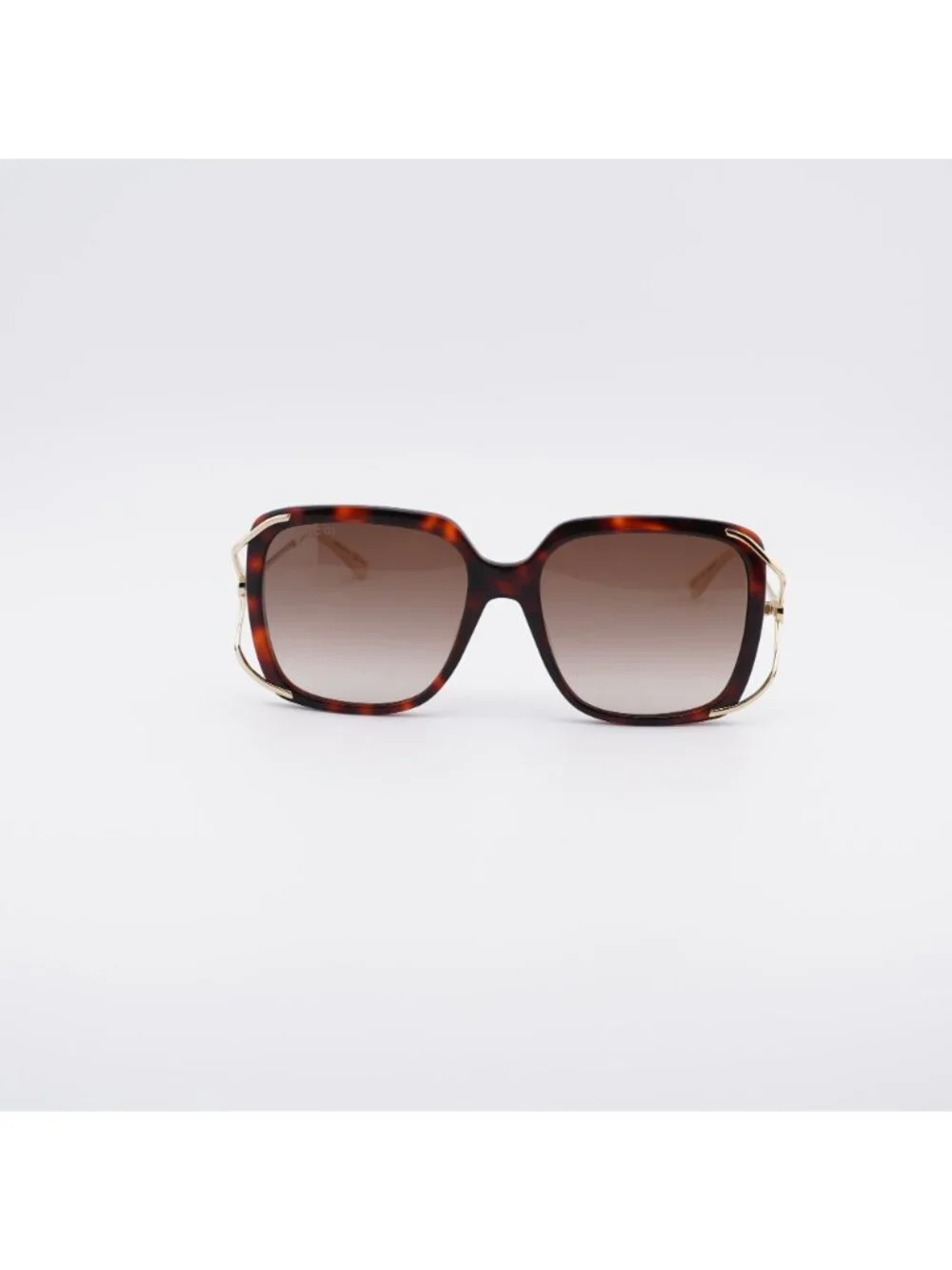 Gucci GG0647S 002 Sunglasses Havana Square Frame, Brown Lenses